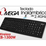 Teclado Inalámbrico Negro Omega KB-1300W 2.4G