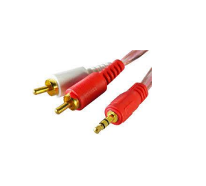 Extensión de Audio 1 plug 3.5mm st a 2 plug RCA 3.5Mts