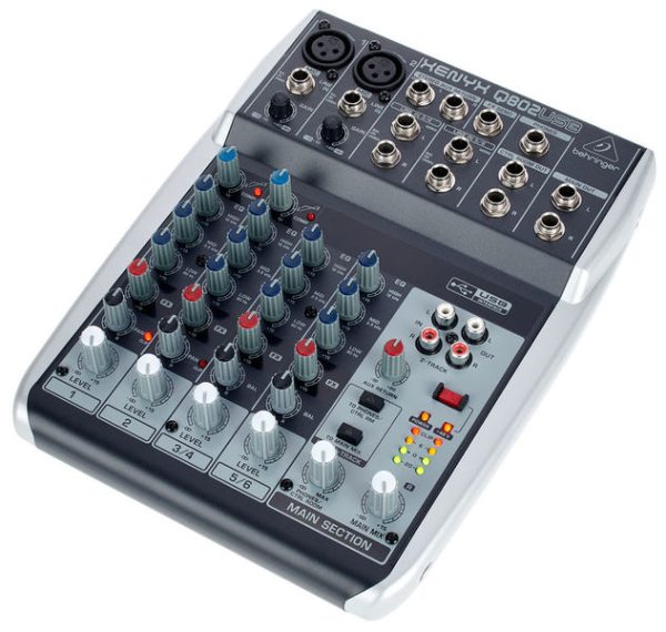 Mezclador 2mic Compresor Interface Behringer USB XENYXQ802USB