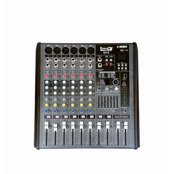 Mezclador Pro Dj 6FX