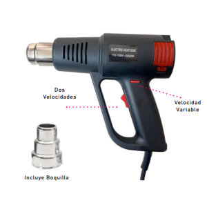 Pistola de Calor para Termoencogible 2.000W