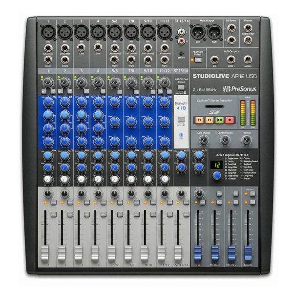 Mezclador Presonus Hibrido 14 Canales Studiolive AR12USB
