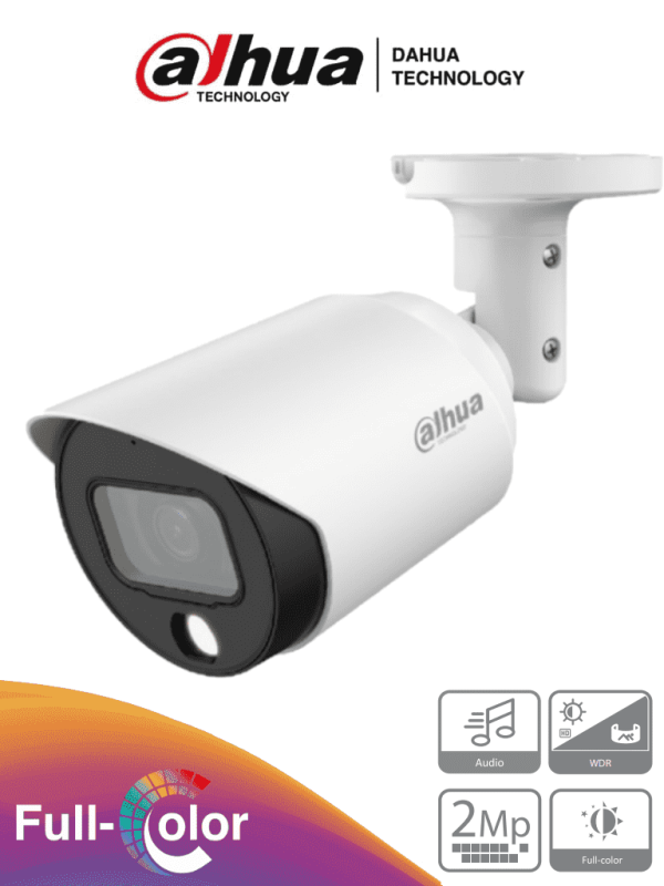 Cámara Metálica Tipo Bala Led Dalhua HFW1239TN-A-LED