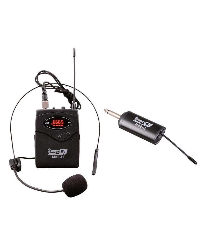 Micrófono Inalámbrico Pro Dj Diadema M80-H M80 H 834x1024
