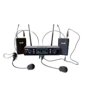Micrófono Inalámbrico Diadema Doble Pro Dj UHF-322HH