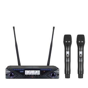 Micrófono Inalámbrico Doble Mano Pro Dj UHV-522M