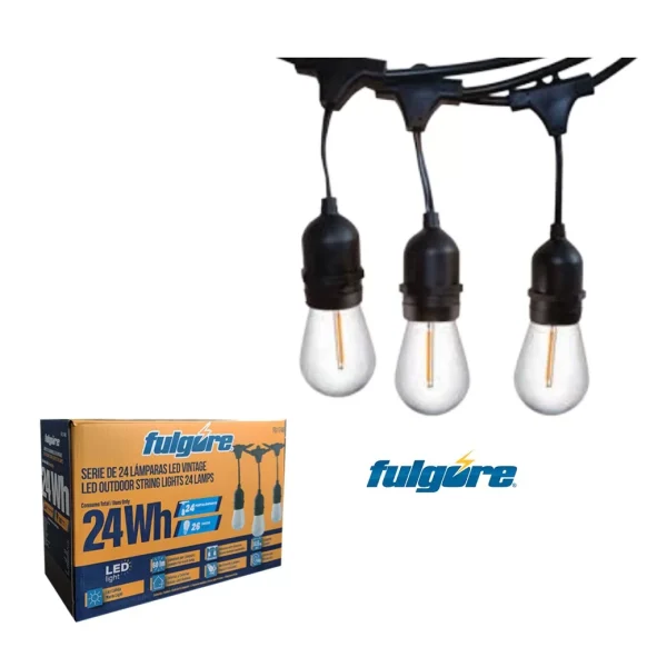 Serie 24 Lamparas Led Vintaje Fulgore