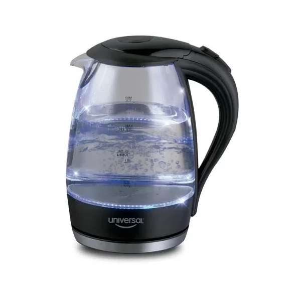 Hervidor de Agua Eléctrica en Vidrio1.7 Lts 1000W Universal