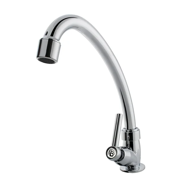 Llave Lavaplatos Sencilla Cromada Tipo Palanca
