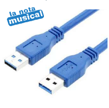 Cable de Datos USB Macho - Macho 1.5 Metros