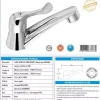 Llave Lavamanos Sencilla Tipo Palanca - Image 2