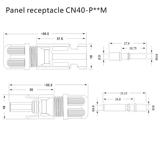MC4-Y3-6 Conector Paneles Solares 1 a 3 Par - Image 6