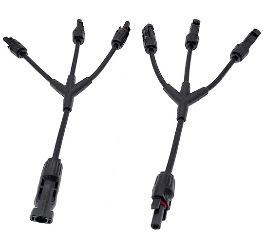 MC4-Y3 Conector Paneles Solares 1 a 3 Par