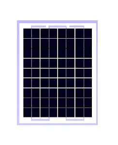 Panel Solar de 36 Células en Policristalino 5W