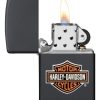 Encendedor Harley Davidson Negro Mate Zippo - Image 2