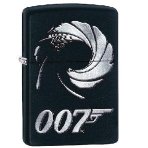 Encendedor James Bond Negro Mate Zippo