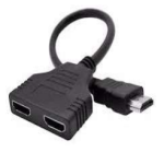 Cable HDMI en Y para Dos Monitores