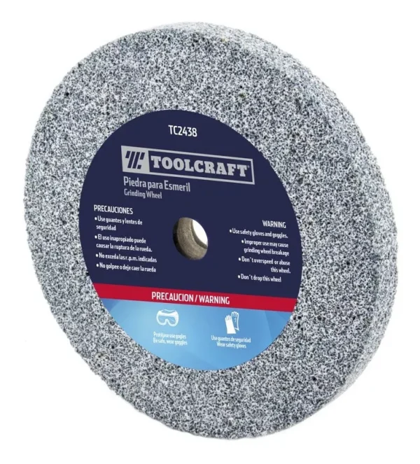 Piedra Esmeril 6" Grano 36 Ancho 3/4" Toolcraft