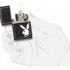 Encendedor Playboy Negro Mate Zippo - Image 3