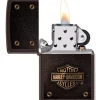 Encendedor Harley Davidson Escudo Café Zippo - Image 3