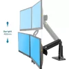 Soporte de Brazo Flexible para Dos Monitores 22" a 27" - Image 4