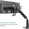 Soporte de Brazo Flexible para Dos Monitores 22" a 27" - Image 6
