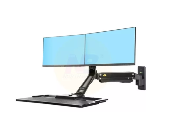 Estación de Trabajo de Pared para Dos Monitores 22'' a 27"