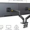 Soporte de Brazo Flexible para Dos Monitores 22 "a 32" - Image 5