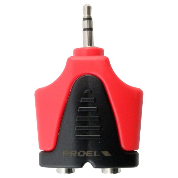 Convertidor 2 Jack 3.5mm a Plug 3.5mm Proel