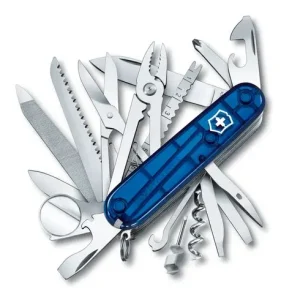 Navaja Swiss Champ en Azul Transparente Victorinox