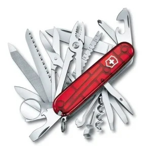 Navaja Swiss Champ en Rojo Transparente Victorinox