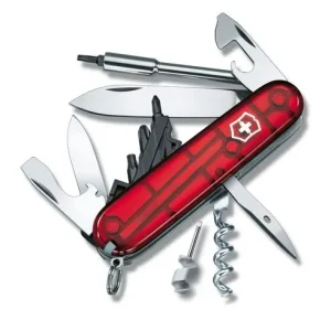 Navaja Cybertools en Rojo Transparente Victorinox