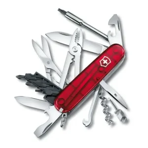 Navaja Cybertool en Rojo Transparente Victorinox