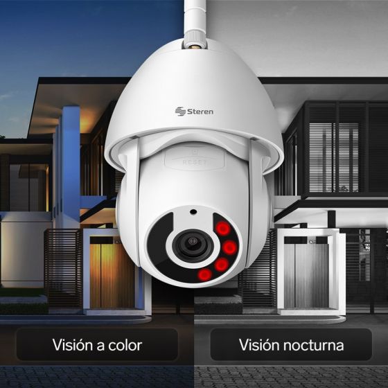 camara-de-seguridad-wi-fi-ethernet-3-mpx-robotizada-con-seguidor-de-movimiento-para-exterior (4) Cámara Wifi 1080 para Exterior Steren - Image 5