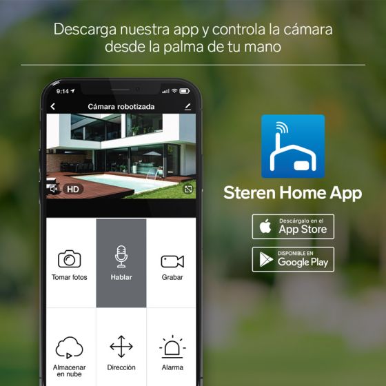 camara-de-seguridad-wi-fi-ethernet-3-mpx-robotizada-con-seguidor-de-movimiento-para-exterior (7) Cámara Wifi 1080 para Exterior Steren - Image 8