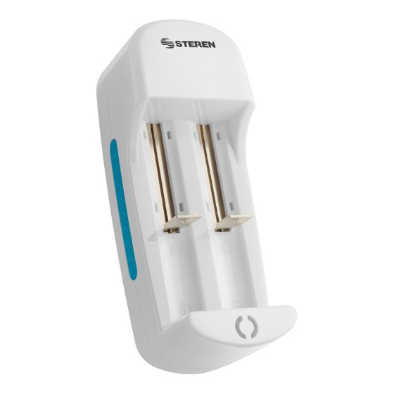 cargador-de-pilas-cilindricas-li-ion Cargador de Pilas Steren 18650