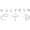 Soporte de Brazo Flexible para Dos Monitores 22''a 32'' - Image 8