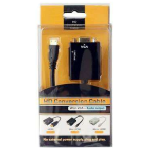 Convertidor HDMI a VGA Blister Naranja