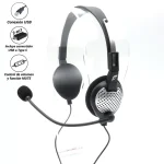 Diadema USB + Conector Tipo C J&R