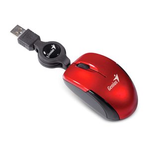 Mouse USB Rojo Micro Traveler Genius