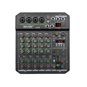 Mezclador 6 Canales GA06 Pro DJ