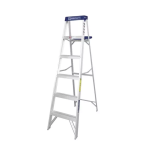 Escalera de Tijera en Aluminio Tipo IN 6 Escalones Toolcraft