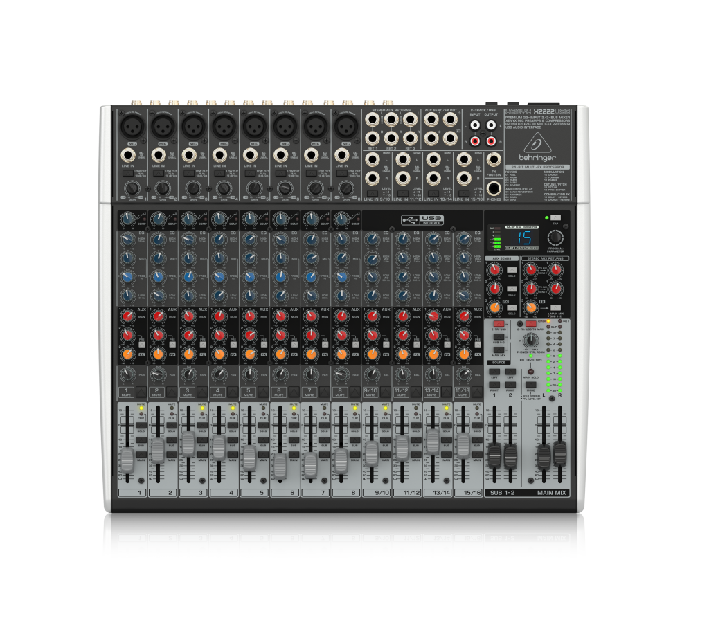 Mezclador Análogo Pasivo de 8 Entradas Behringer X2222USB P0A0L Top XL 1 1024x900