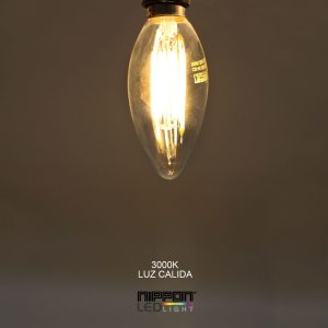 Bombillo Led 4E E-14 110V Filamento 3000K