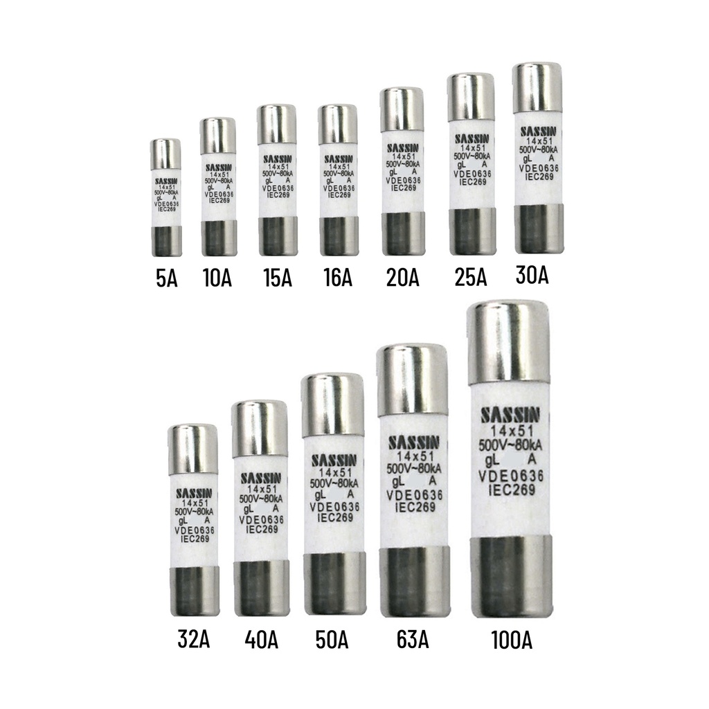 Fusible Cilíndrico 14X51 mm