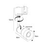 Spot Led 7W Riel 110V Blanco 6500K - Image 4