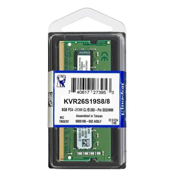 Memoria Ram 8GB SODIMM DDR4 2666MHz - Kingston para portátiles