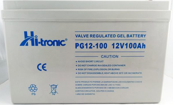 Batería 12V 100 Amperios Gel Ciclo profundo