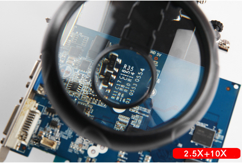 He3e544114090428d90e29385f3e1eb4d0 Lupa Iluminada con Led, lupas, caimanes de Tercera mano con Base - Image 3