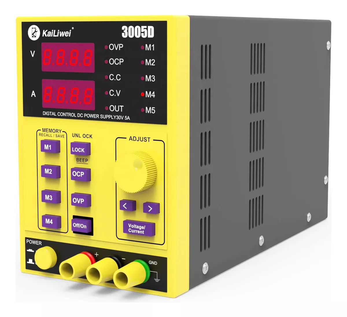 15 FUENTE DE PODER DC, AJUSTABLE DIGITAL 30VOLTIOS 5AMPERIOS